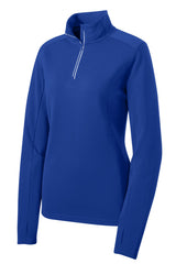 Sport-Tek® Women's Sport-Wick® Textured 1/4-Zip Pullover. LST860