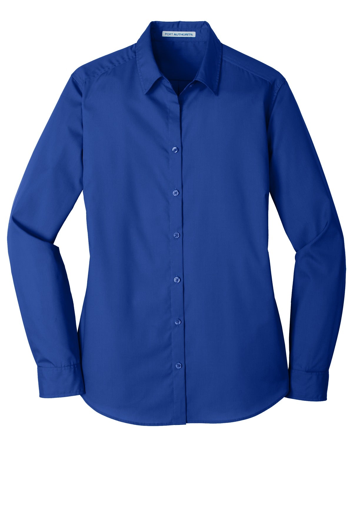 Port Authority® Women's Long Sleeve Carefree Poplin Shirt. LW100
