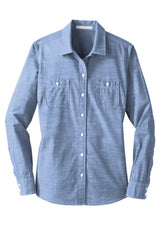 Port Authority® Women's Slub Chambray Shirt. LW380