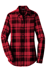 Port Authority® Women's Plaid Flannel Tunic . LW668