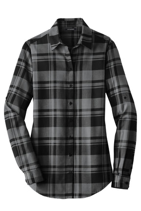 Port Authority® Women's Plaid Flannel Tunic . LW668 - hero