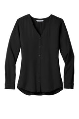 Port Authority® Women's Long Sleeve Button-Front Blouse. LW700 - hero
