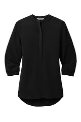 Port Authority® Women's 3/4-Sleeve Textured Crepe Tunic LW713