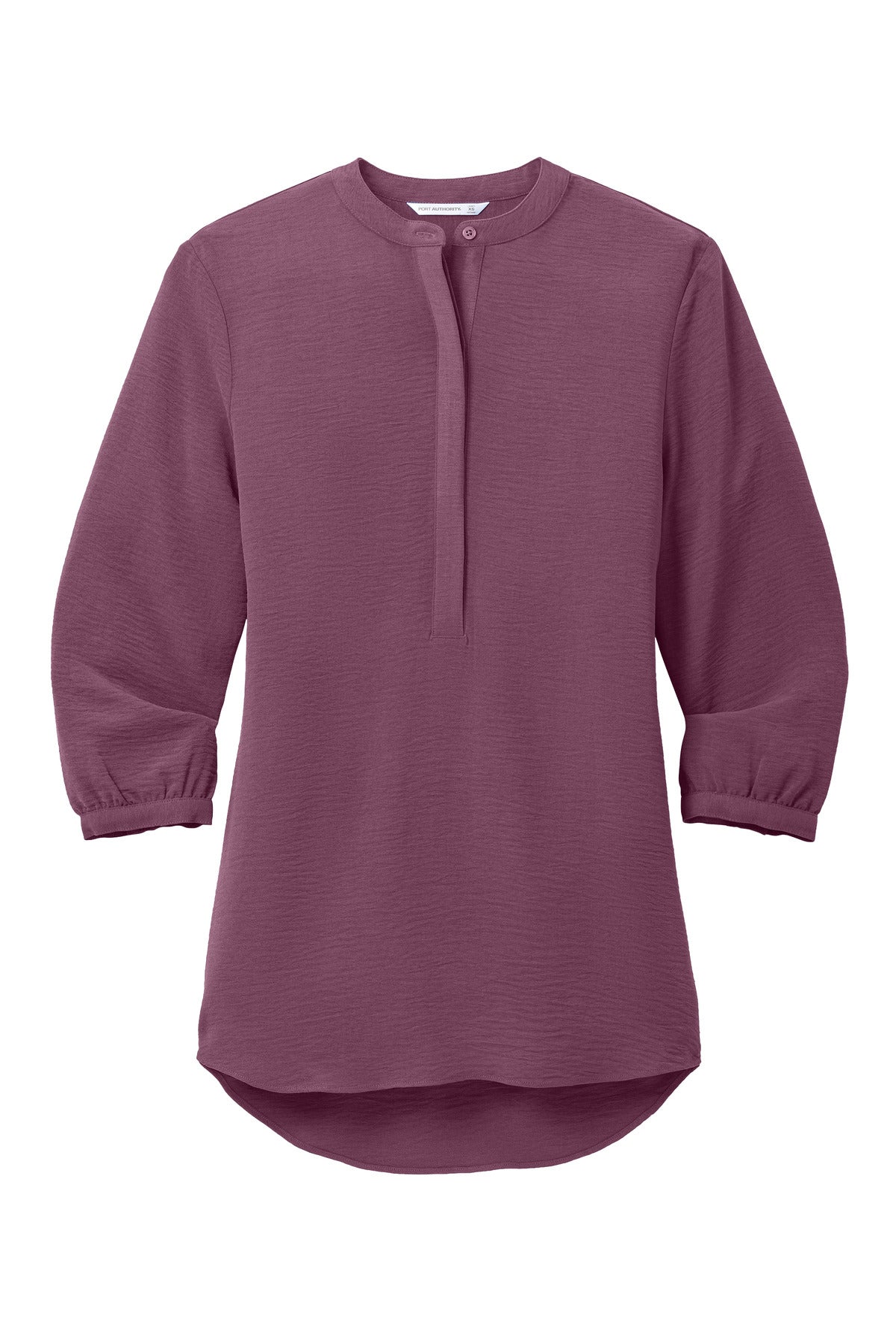 Port Authority® Women's 3/4-Sleeve Textured Crepe Tunic LW713 - hero