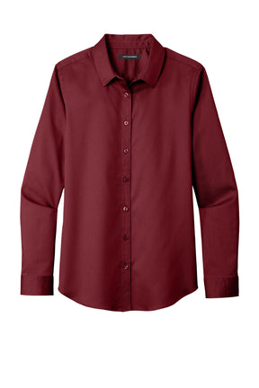 Port Authority® Women's Long Sleeve SuperPro ReactTwill Shirt. LW808 - hero