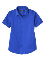 Port Authority® Women's Short Sleeve SuperPro ReactTwill Shirt. LW809