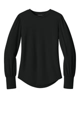 Mercer+Mettle® Women's Stretch Jersey Long Sleeve Blouson Top MM1019 - hero