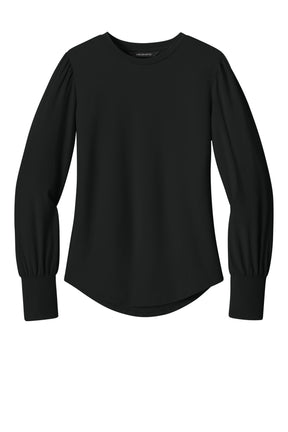 Mercer+Mettle® Women's Stretch Jersey Long Sleeve Blouson Top MM1019 - hero