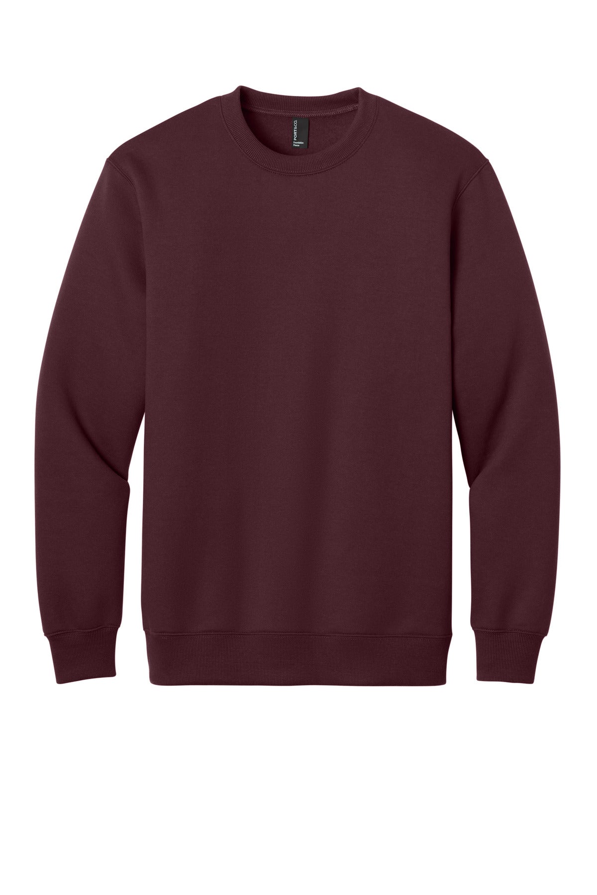 Port & Co® Foundation Fleece Pullover Crewneck Sweatshirt PC107