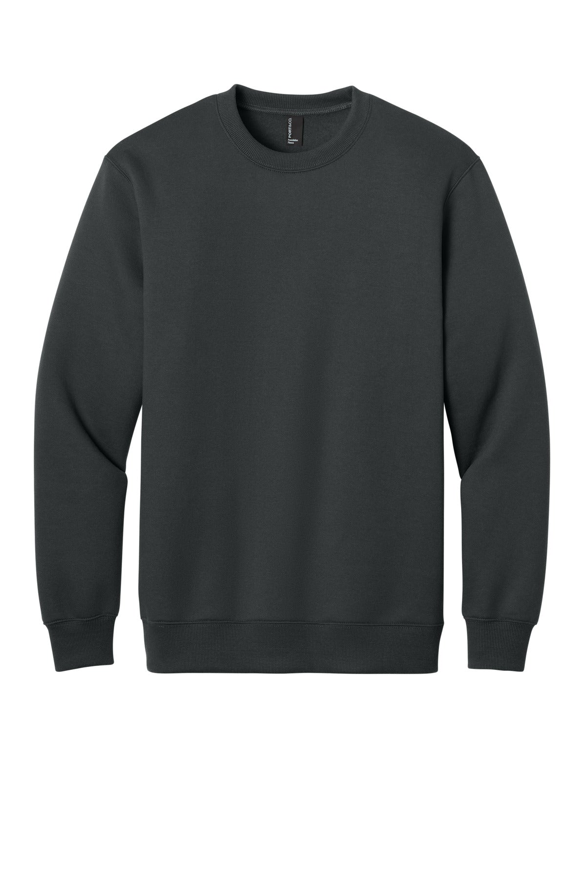 Port & Co® Foundation Fleece Pullover Crewneck Sweatshirt PC107