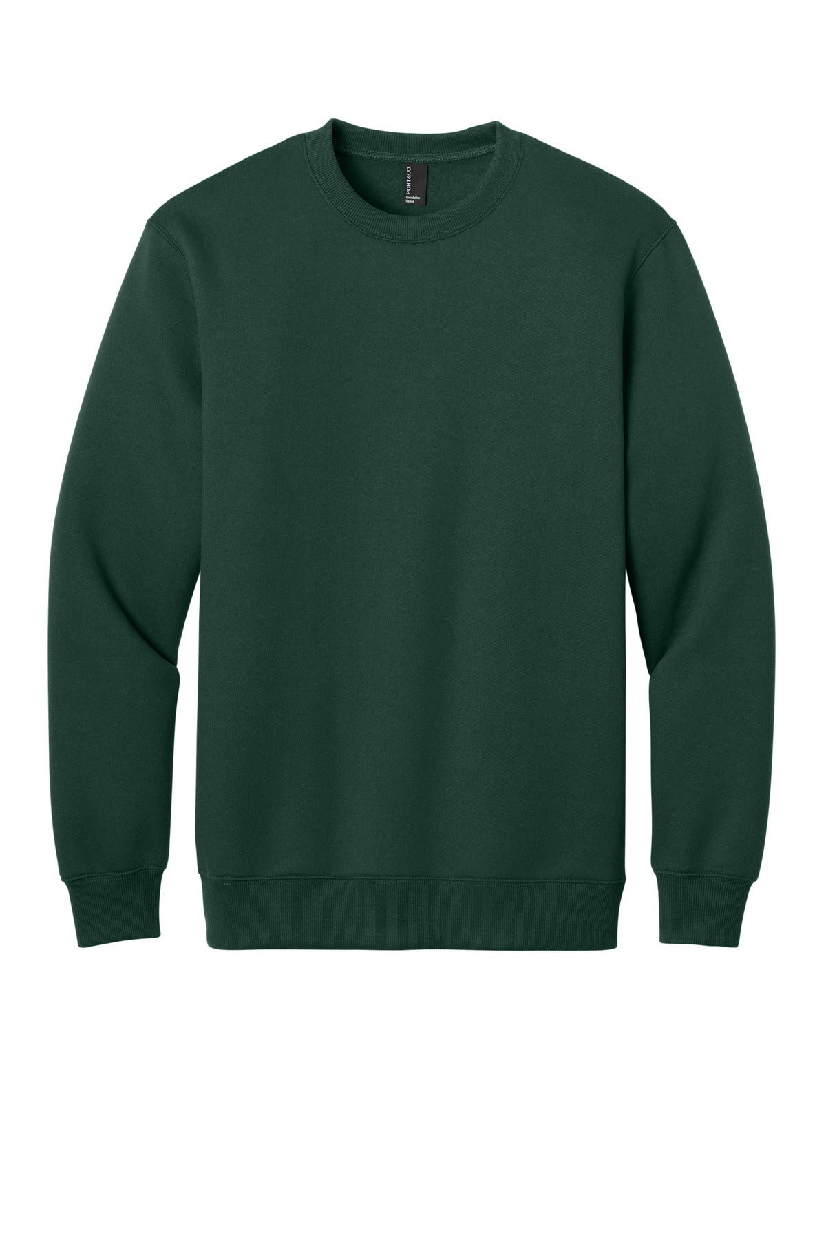 Port & Co® Foundation Fleece Pullover Crewneck Sweatshirt PC107