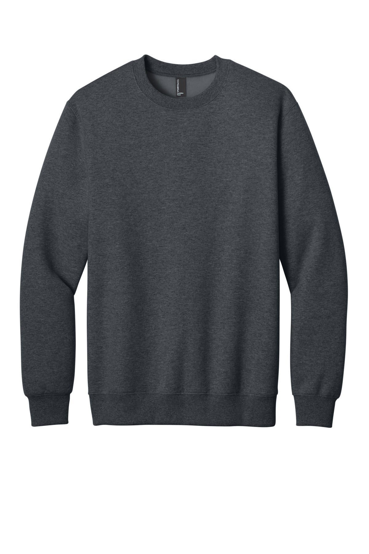 Port & Co® Foundation Fleece Pullover Crewneck Sweatshirt PC107