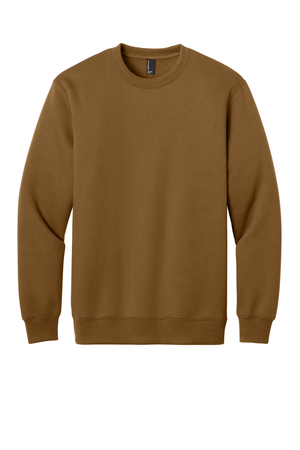 Port & Co® Foundation Fleece Pullover Crewneck Sweatshirt PC107 - hero