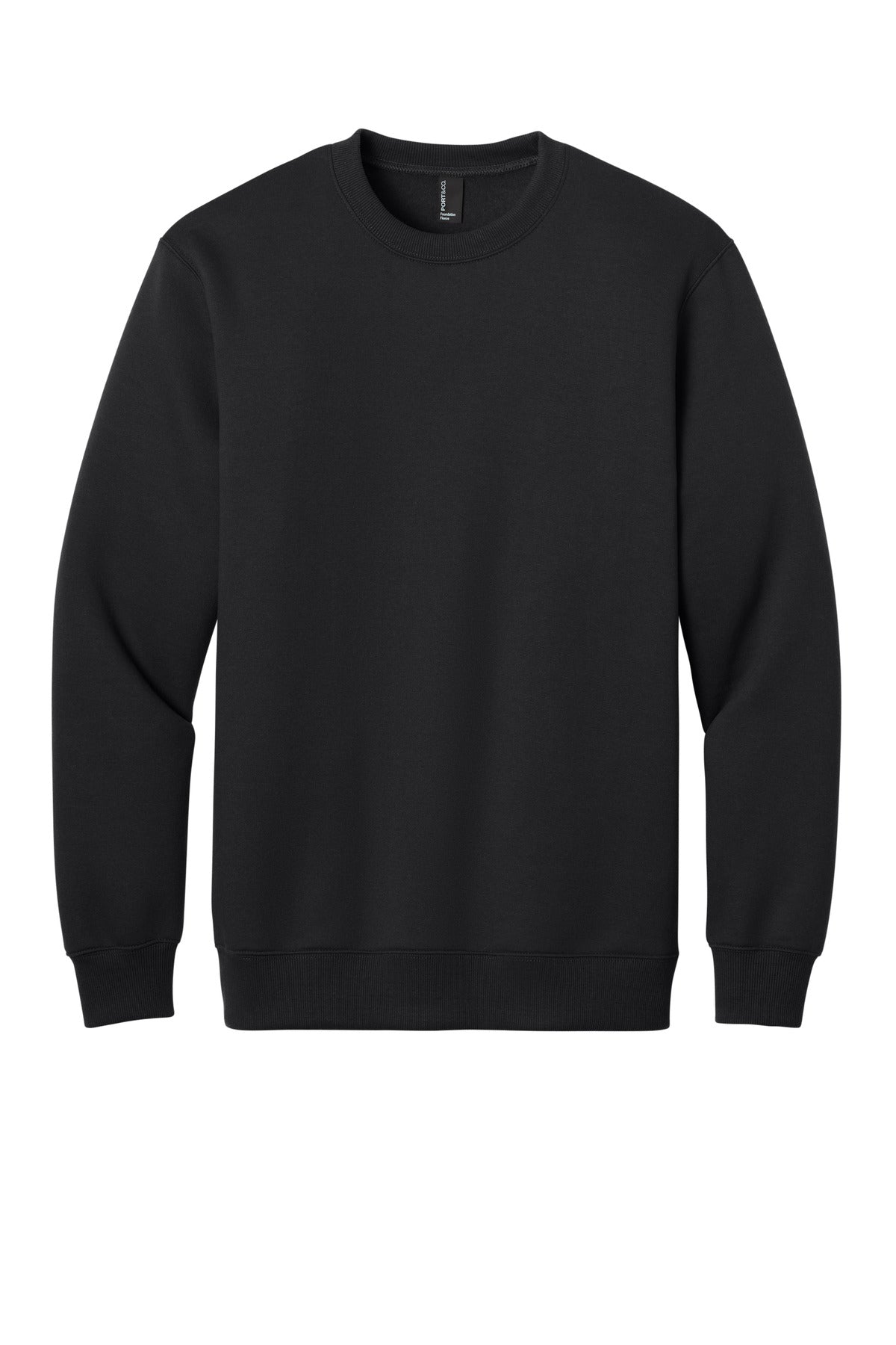 Port & Co® Foundation Fleece Pullover Crewneck Sweatshirt PC107