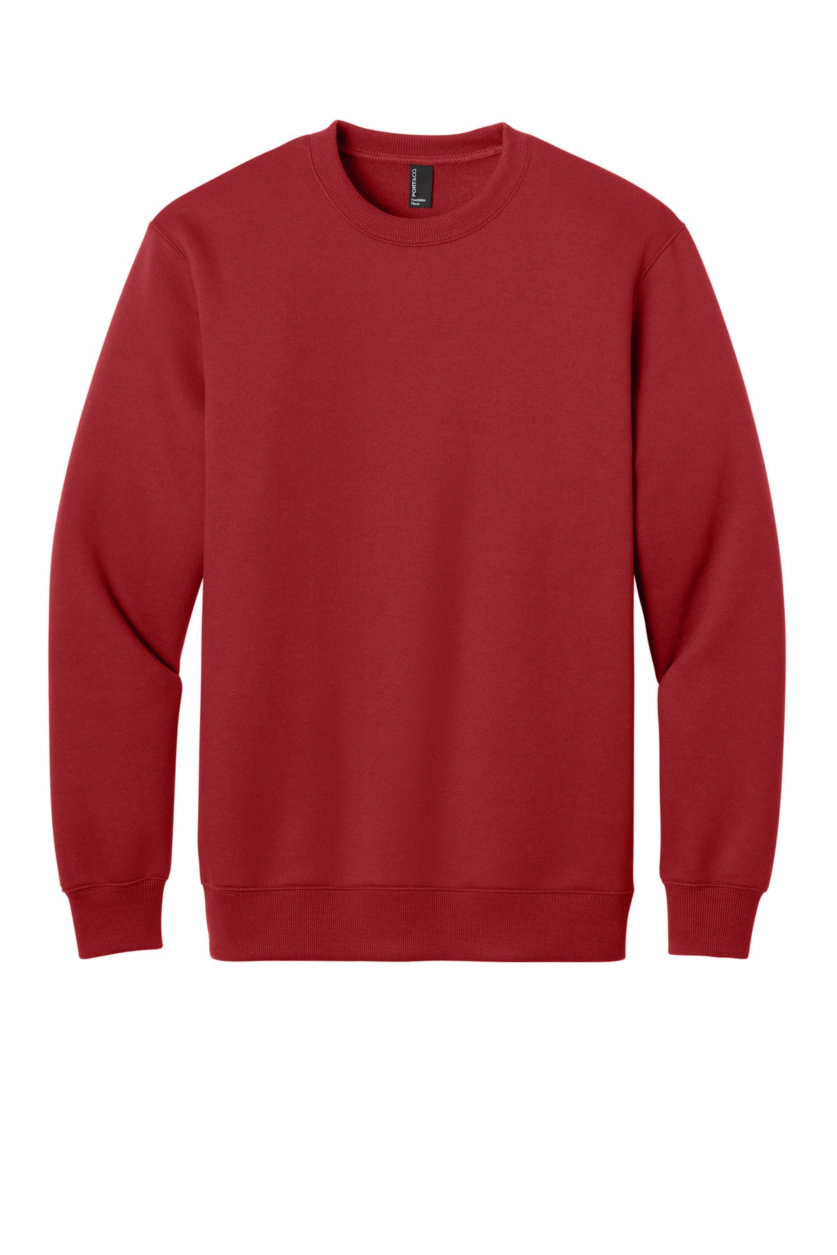 Port & Co® Foundation Fleece Pullover Crewneck Sweatshirt PC107