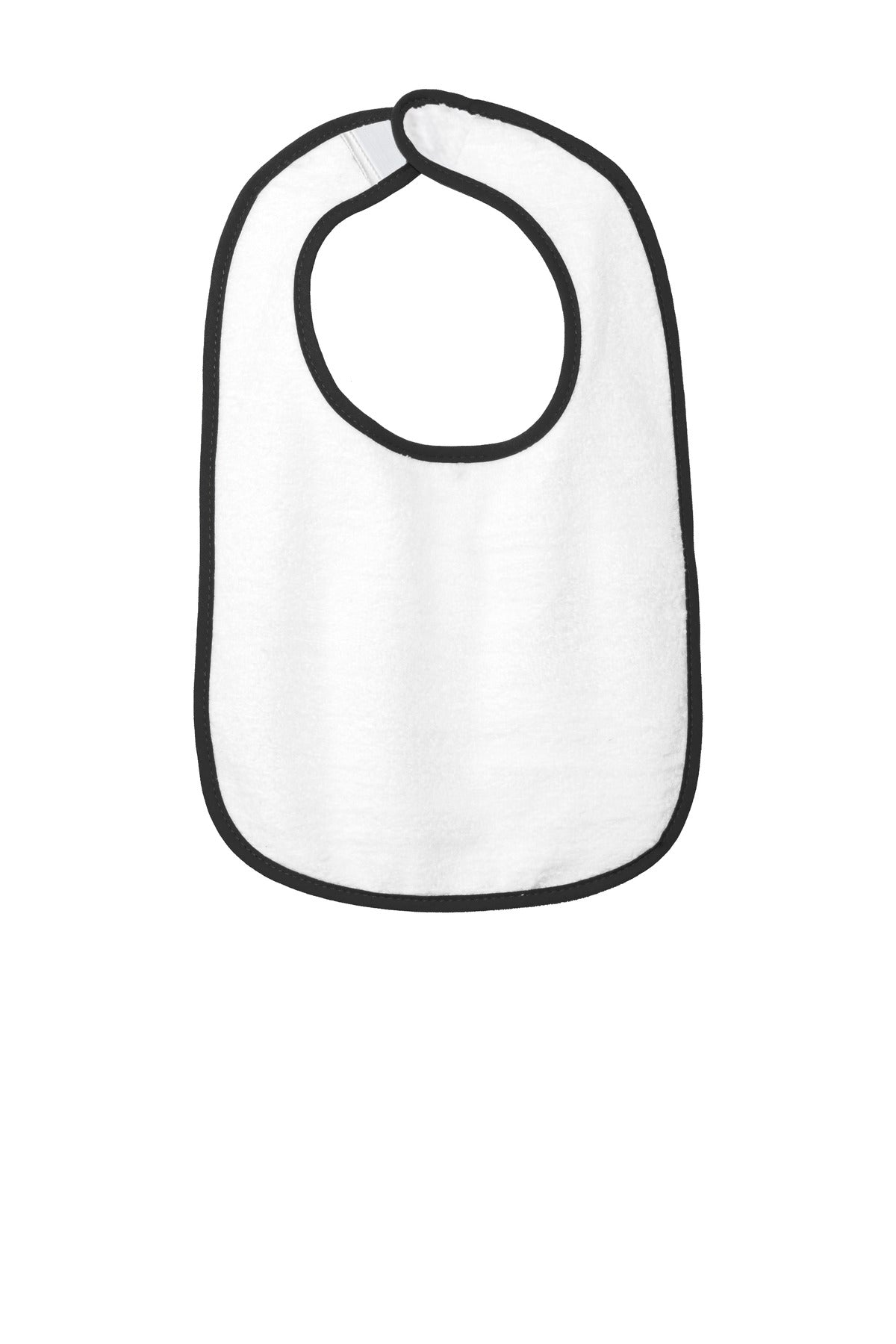 Rabbit Skins Infant Contrast Trim Terry Bib. RS1003 - hero