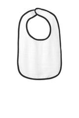 Rabbit Skins Infant Contrast Trim Terry Bib. RS1003 - hero