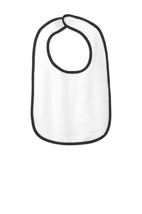 Rabbit Skins Infant Contrast Trim Terry Bib. RS1003 - hero