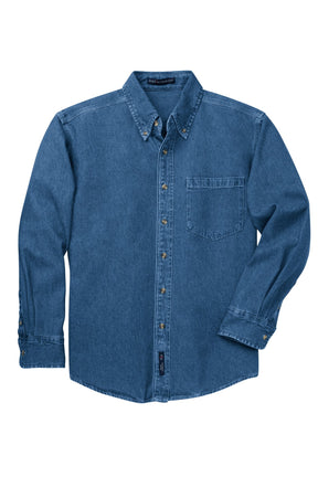 Port Authority® Heavyweight Denim Shirt. S100 - hero