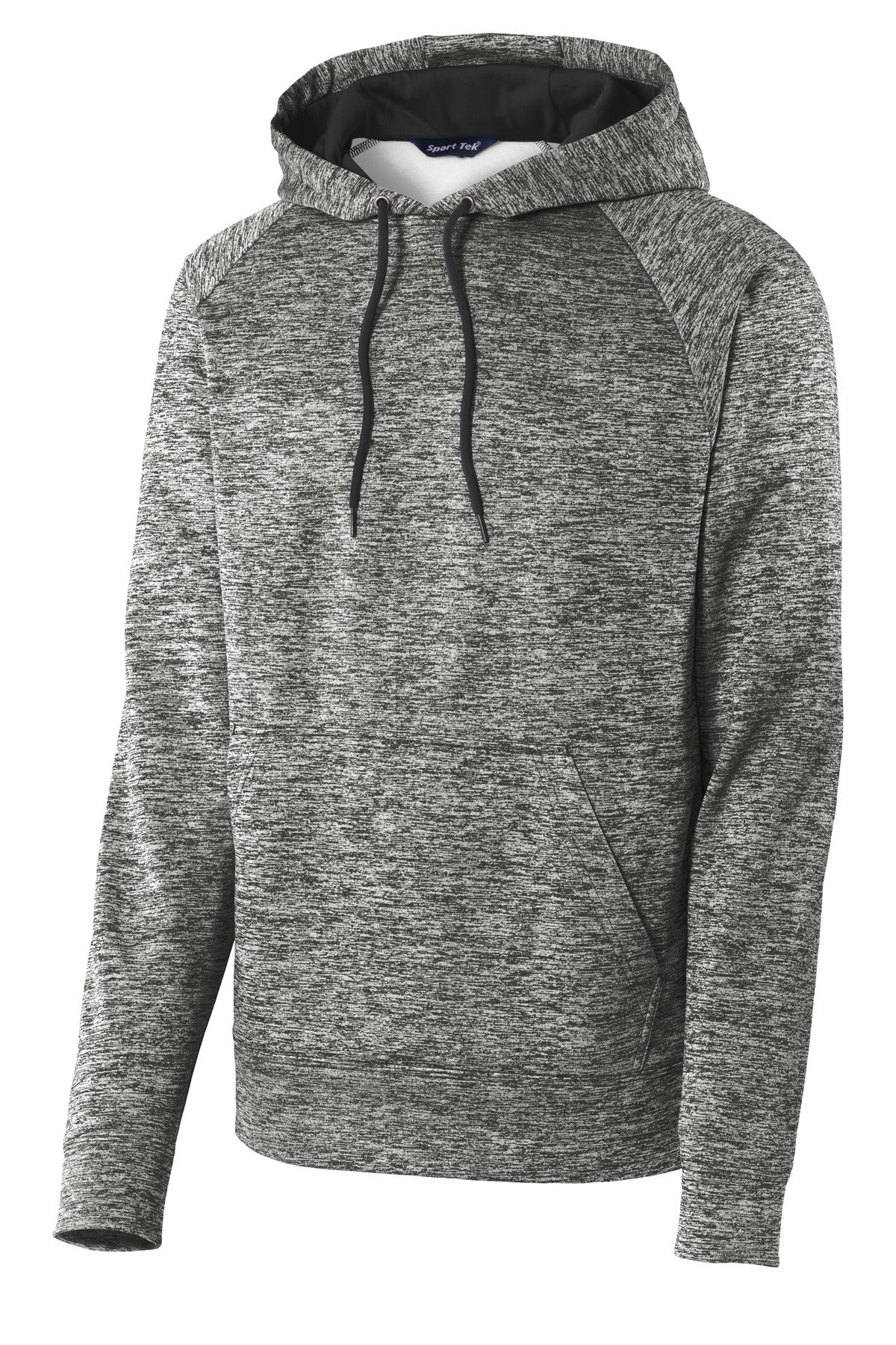 Sport-Tek® PosiCharge® Electric Heather Fleece Hooded Pullover. ST225 - hero