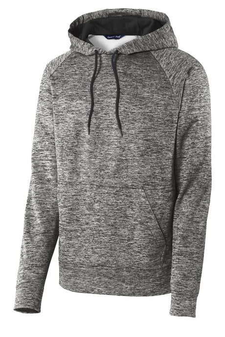 Sport-Tek® PosiCharge® Electric Heather Fleece Hooded Pullover. ST225 - hero