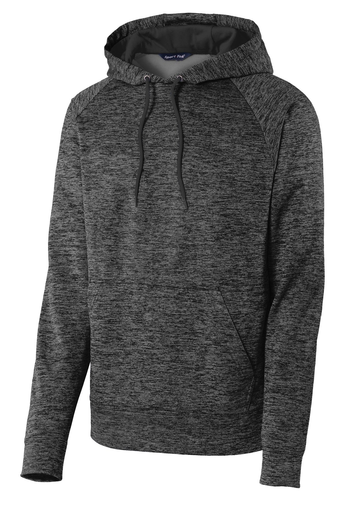 Sport-Tek® PosiCharge® Electric Heather Fleece Hooded Pullover. ST225