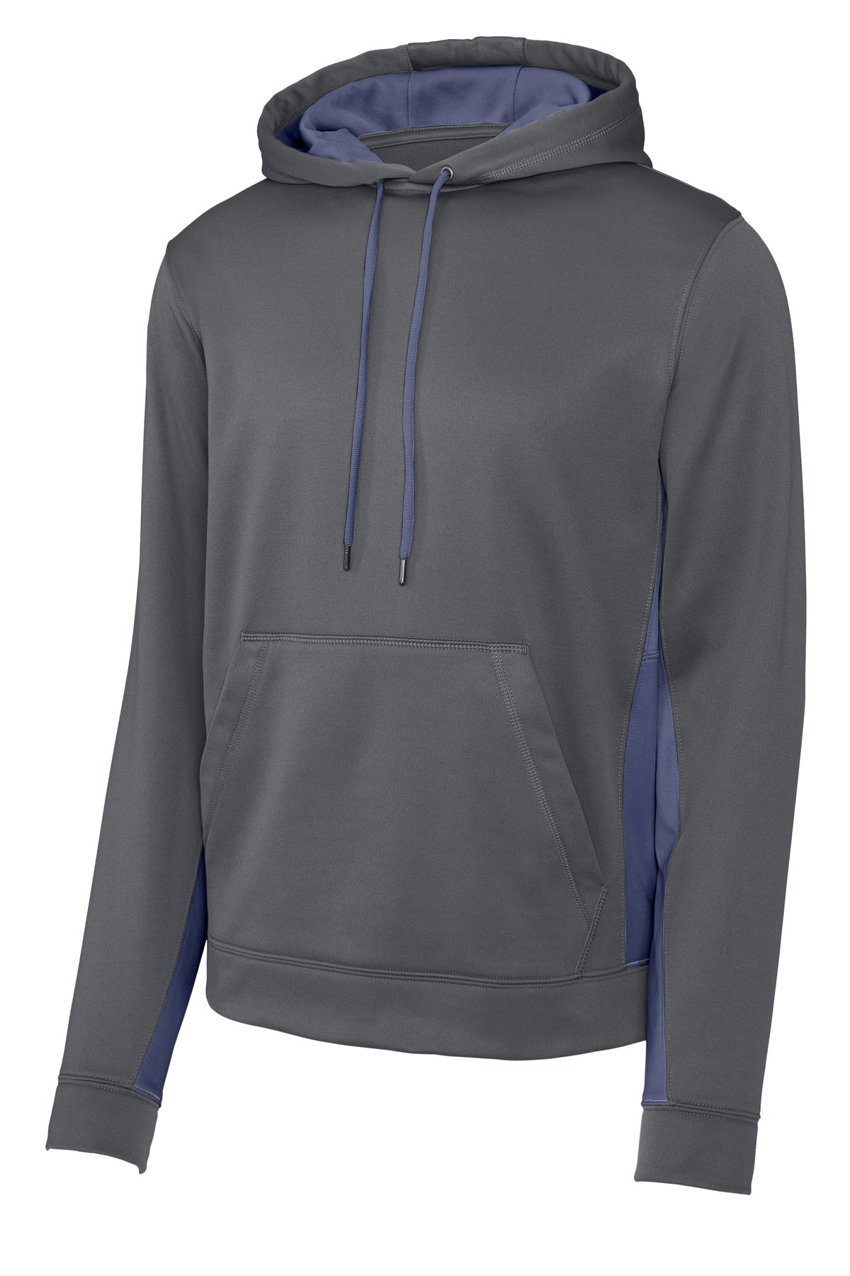 Sport-Tek® Sport-Wick® Fleece Colorblock Hooded Pullover. ST235