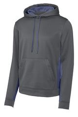 Sport-Tek® Sport-Wick® Fleece Colorblock Hooded Pullover. ST235