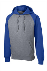 Sport-Tek® Raglan Colorblock Pullover Hooded Sweatshirt. ST267
