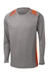 Sport-Tek® Long Sleeve Heather Colorblock Contender Tee. ST361LS
