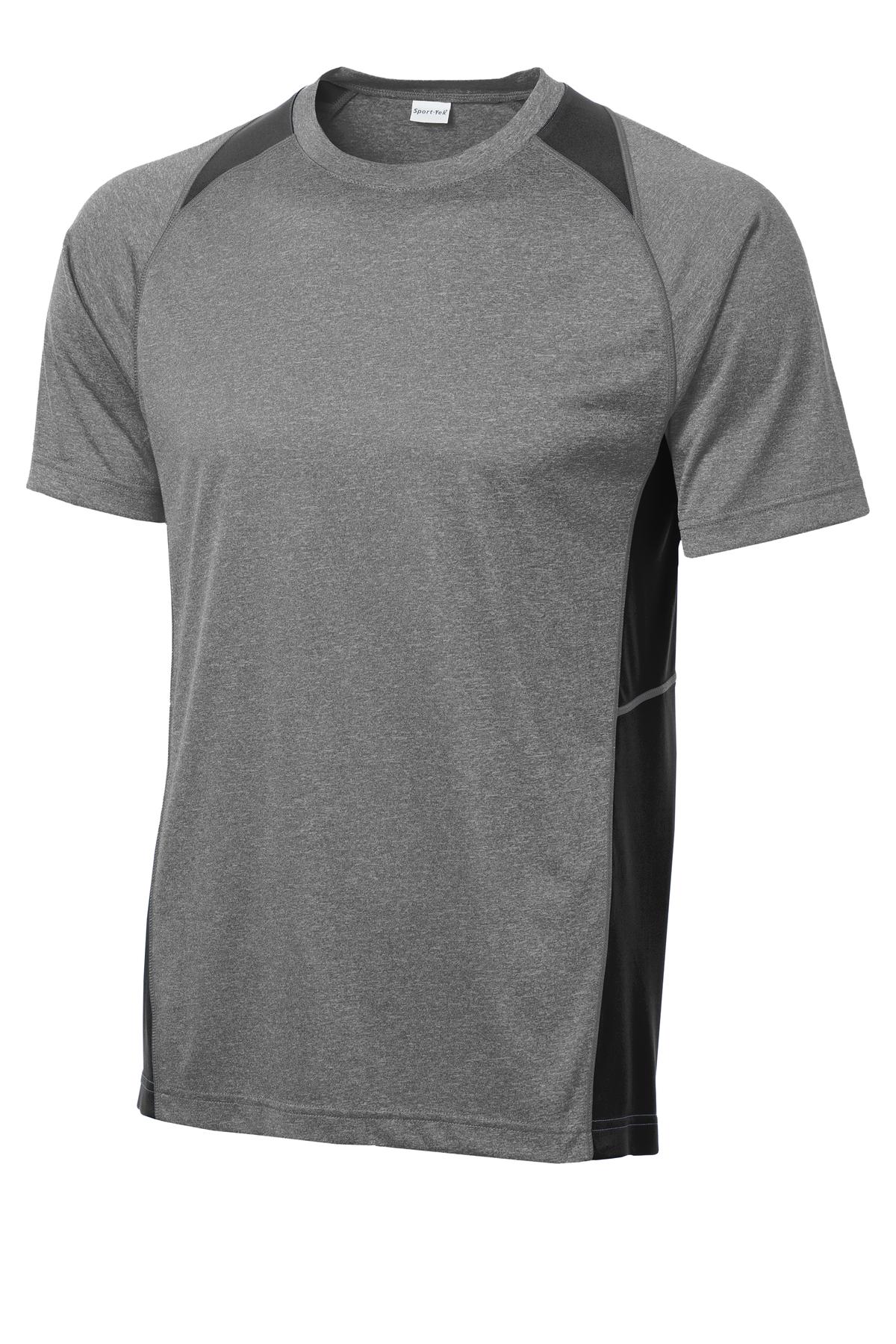 Sport-Tek® Heather Colorblock Contender Tee. ST361 - hero