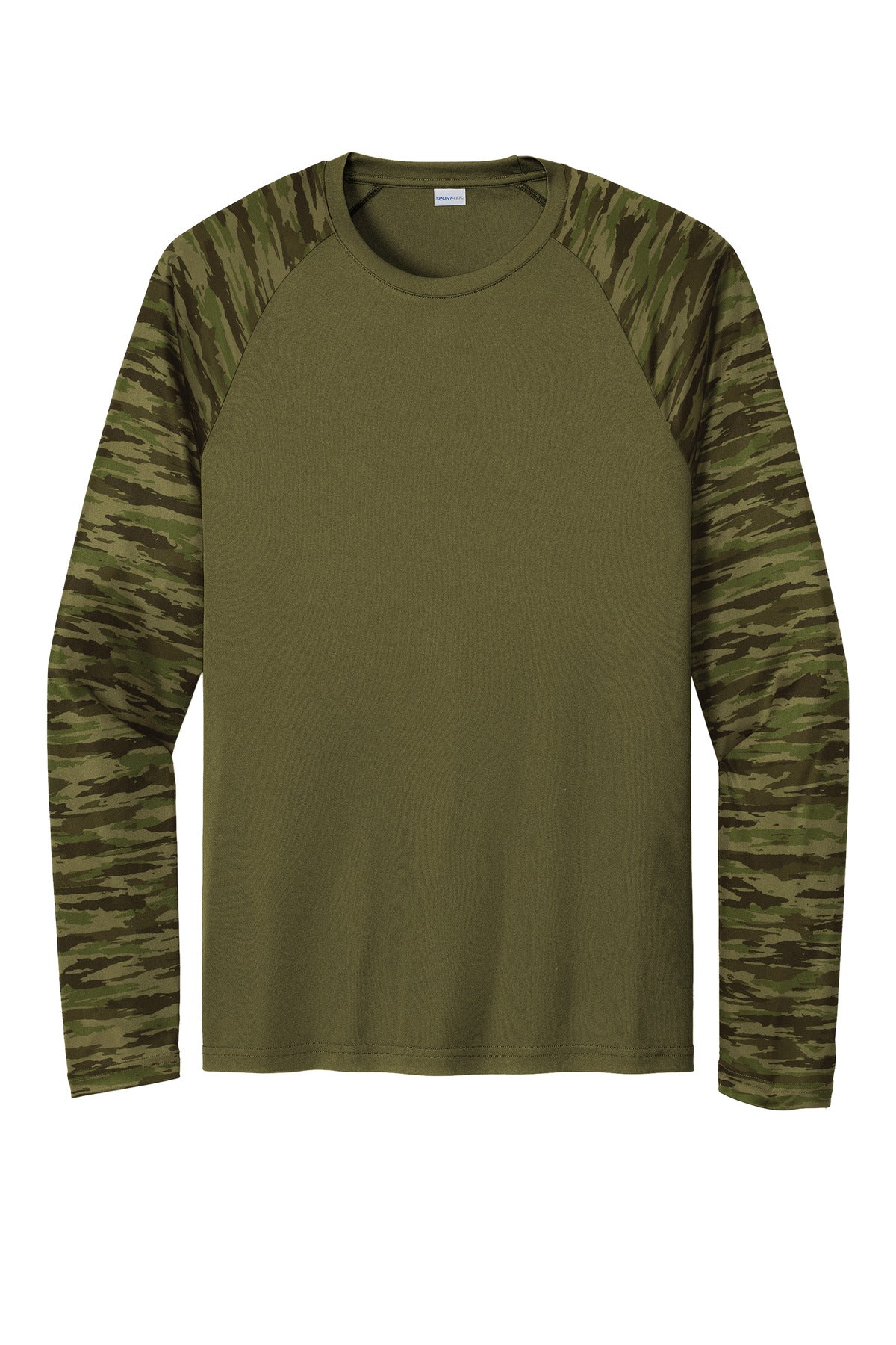 Sport-Tek® Drift Camo Colorblock Long Sleeve Tee ST376LS