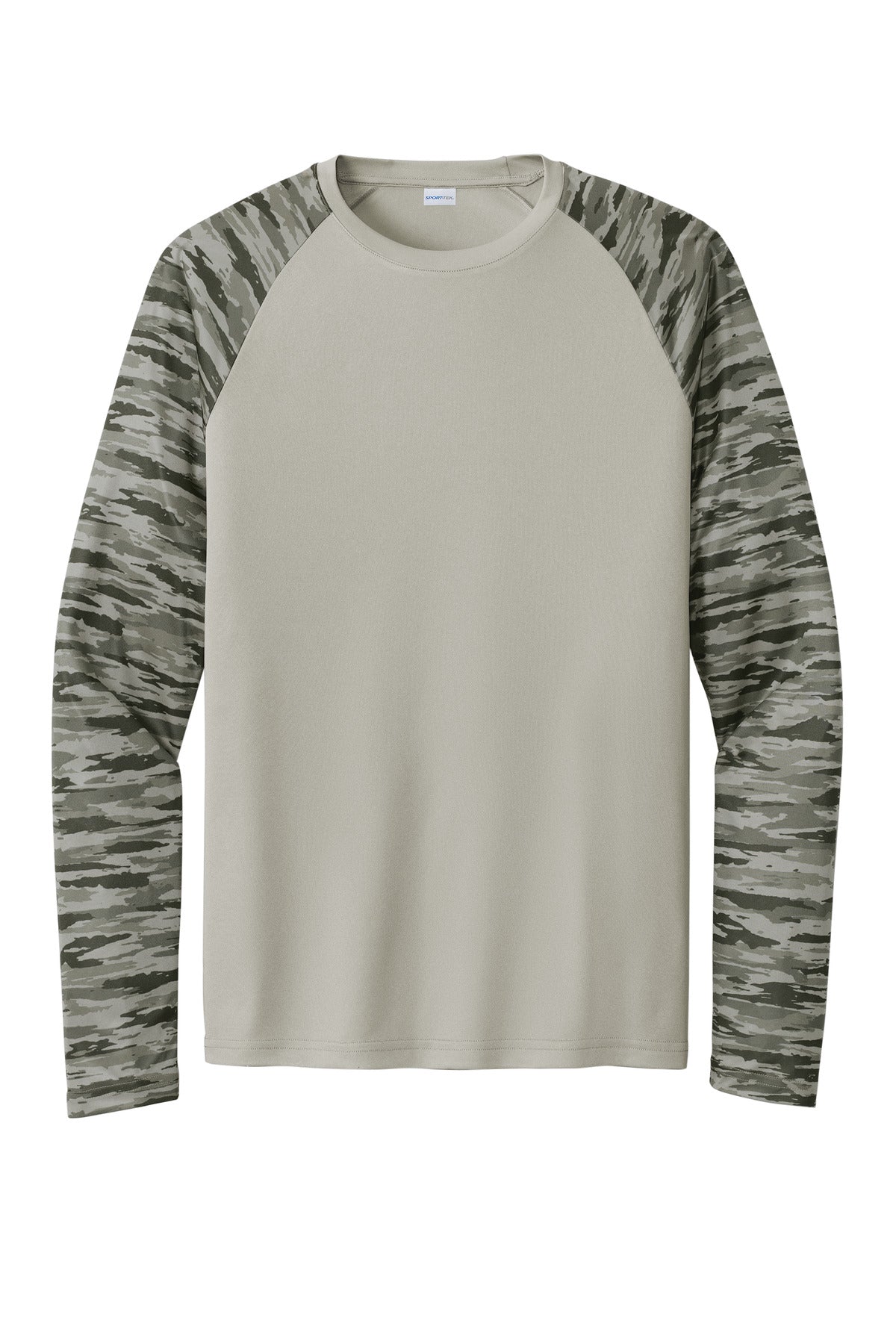 Sport-Tek® Drift Camo Colorblock Long Sleeve Tee ST376LS