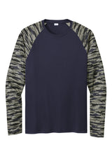 Sport-Tek® Drift Camo Colorblock Long Sleeve Tee ST376LS