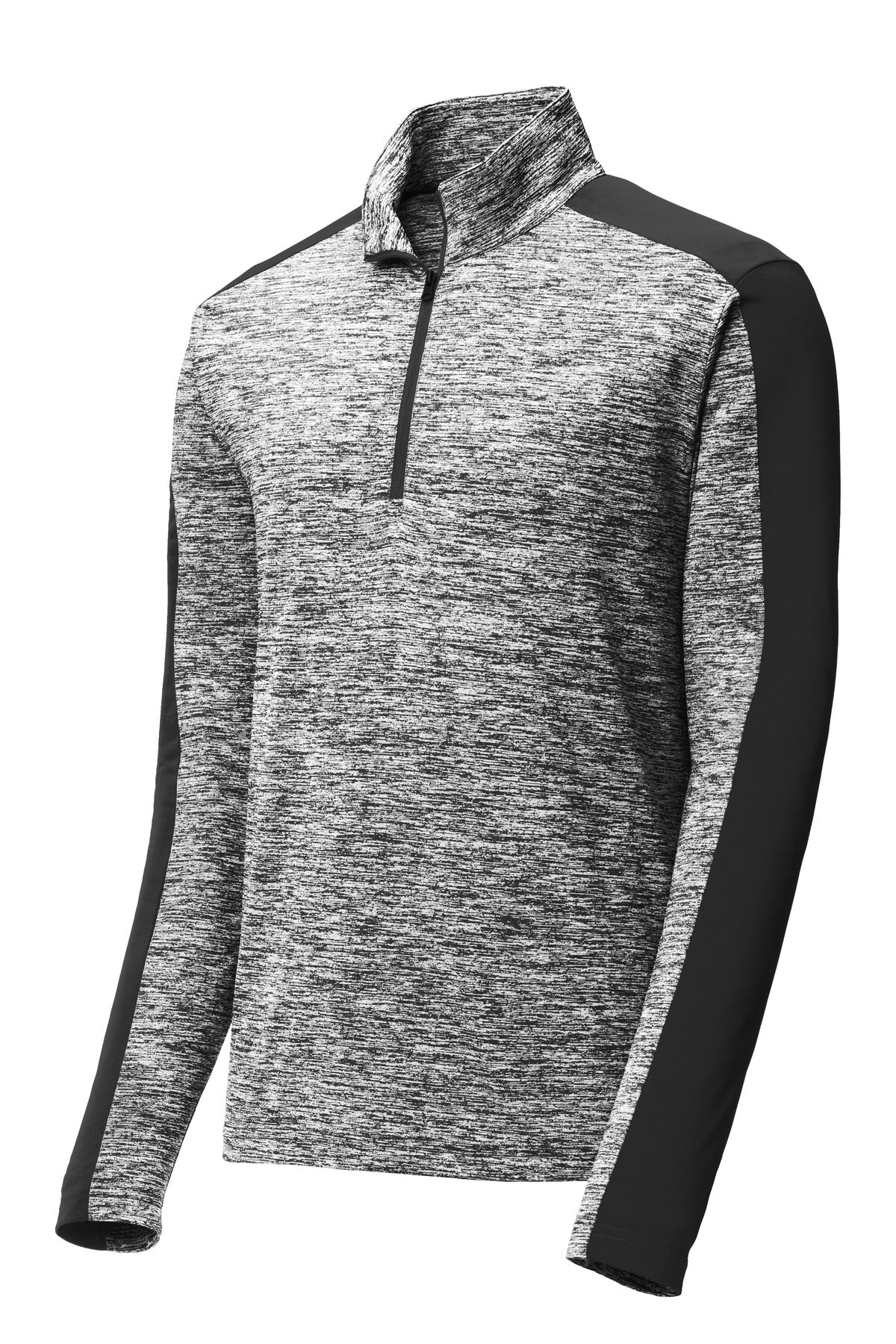 Sport-Tek® PosiCharge® Electric Heather Colorblock 1/4-Zip Pullover. ST397 - hero