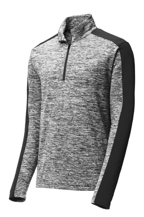 Sport-Tek® PosiCharge® Electric Heather Colorblock 1/4-Zip Pullover. ST397 - hero
