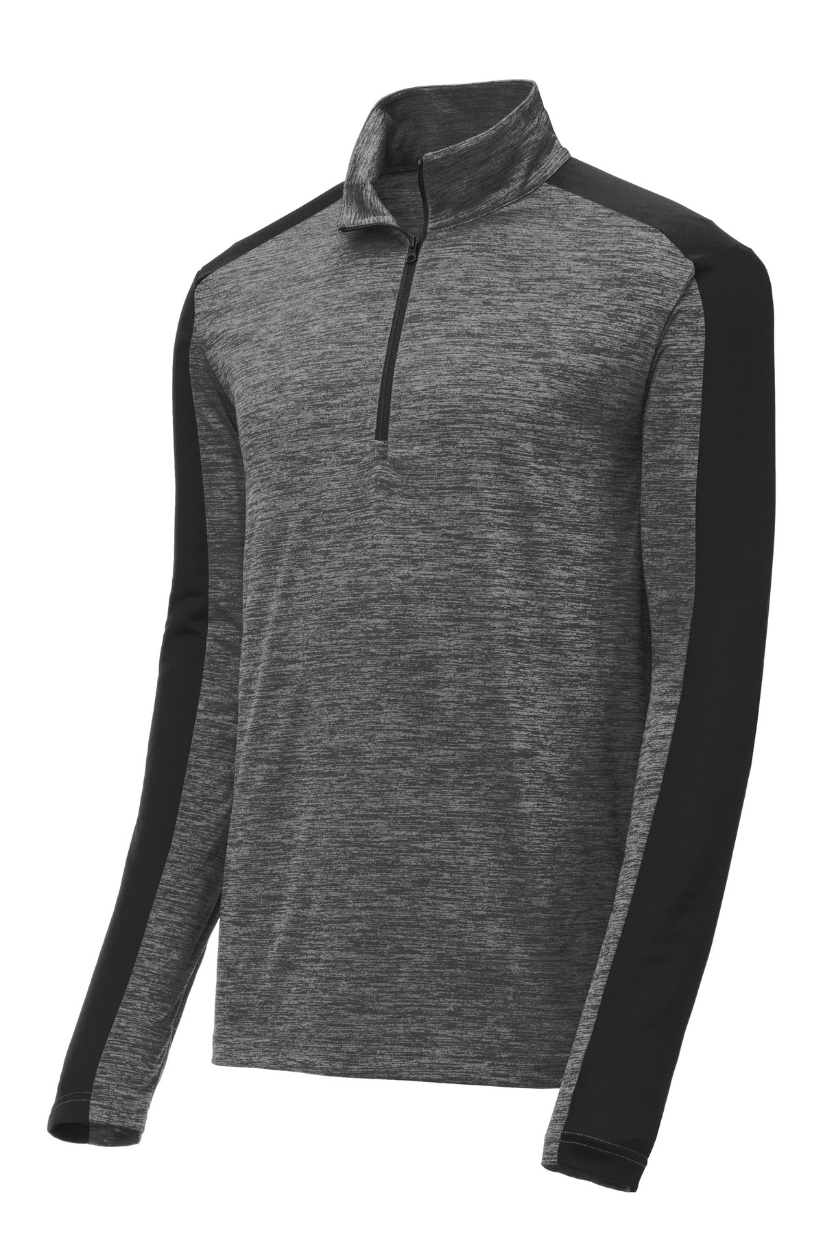 Sport-Tek® PosiCharge® Electric Heather Colorblock 1/4-Zip Pullover. ST397