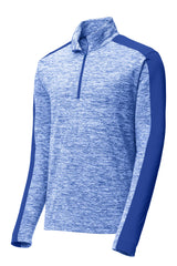 Sport-Tek® PosiCharge® Electric Heather Colorblock 1/4-Zip Pullover. ST397