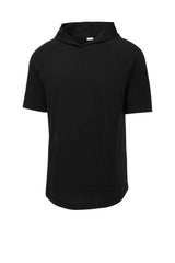 Sport-Tek ® PosiCharge ® Tri-Blend Wicking Short Sleeve Hoodie. ST404 - hero
