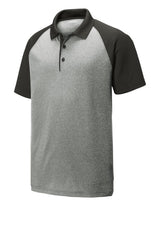 Sport-Tek ® PosiCharge ® RacerMesh ® Raglan Heather Block Polo. ST641 - hero