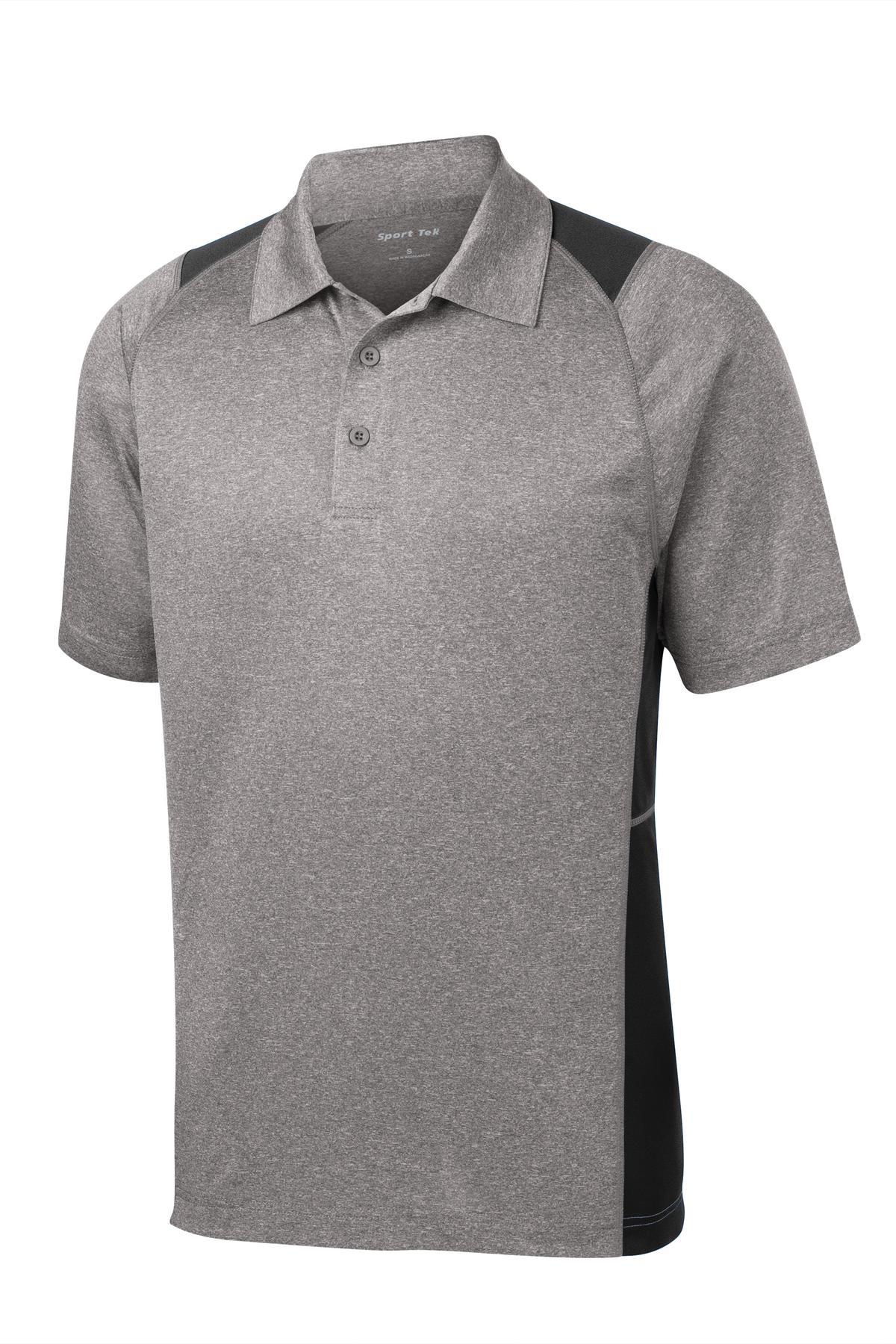 Sport-Tek® Heather Colorblock Contender Polo. ST665 - hero