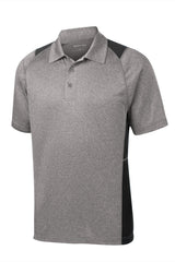 Sport-Tek® Heather Colorblock Contender Polo. ST665 - hero