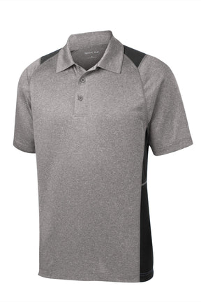 Sport-Tek® Heather Colorblock Contender Polo. ST665 - hero