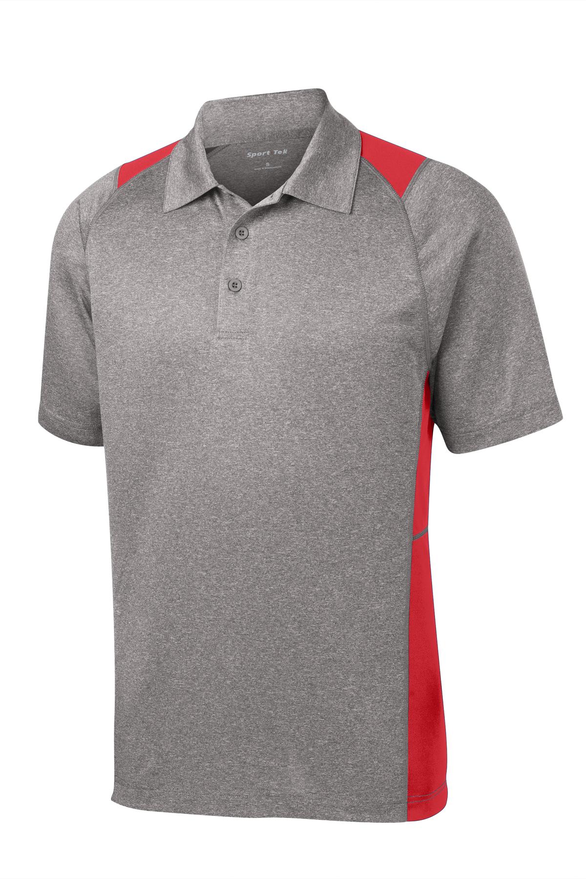 Sport-Tek® Heather Colorblock Contender Polo. ST665