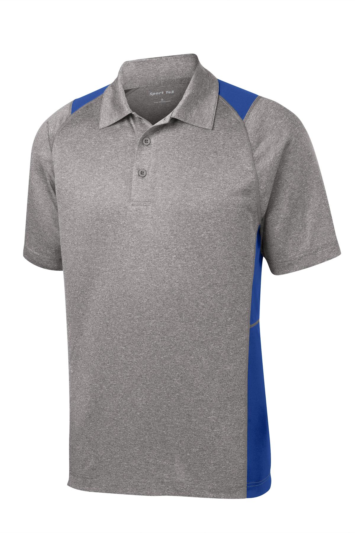 Sport-Tek® Heather Colorblock Contender Polo. ST665