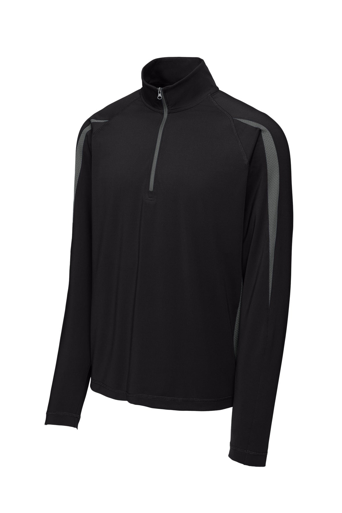 Sport-Tek® Sport-Wick® Stretch 1/4-Zip Colorblock Pullover. ST851 - hero