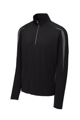 Sport-Tek® Sport-Wick® Stretch 1/4-Zip Colorblock Pullover. ST851 - hero