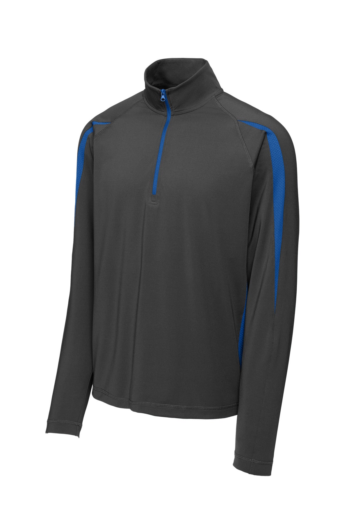 Sport-Tek® Sport-Wick® Stretch 1/4-Zip Colorblock Pullover. ST851