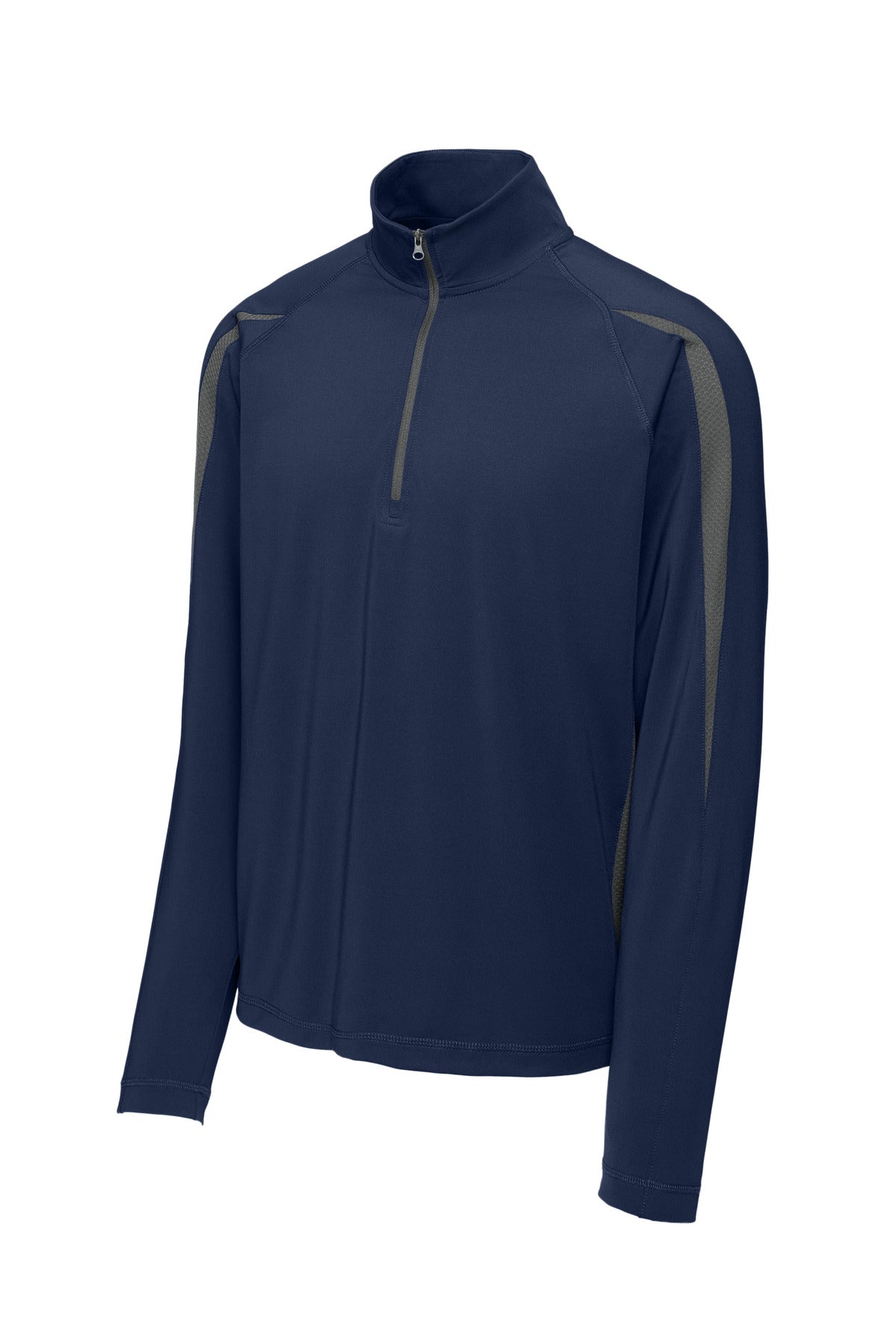 Sport-Tek® Sport-Wick® Stretch 1/4-Zip Colorblock Pullover. ST851