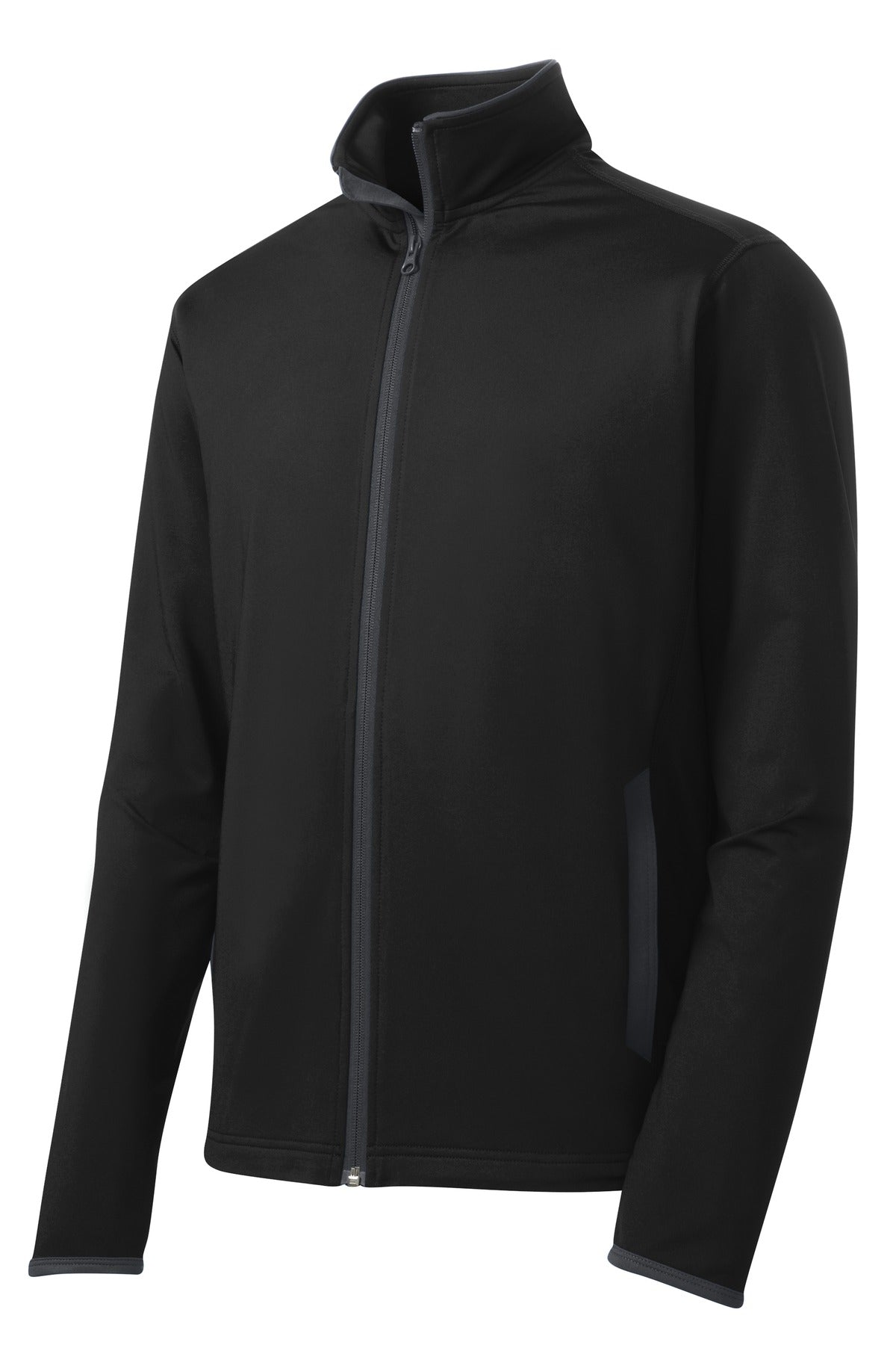Sport-Tek® Sport-Wick® Stretch Contrast Full-Zip Jacket. ST853 - hero